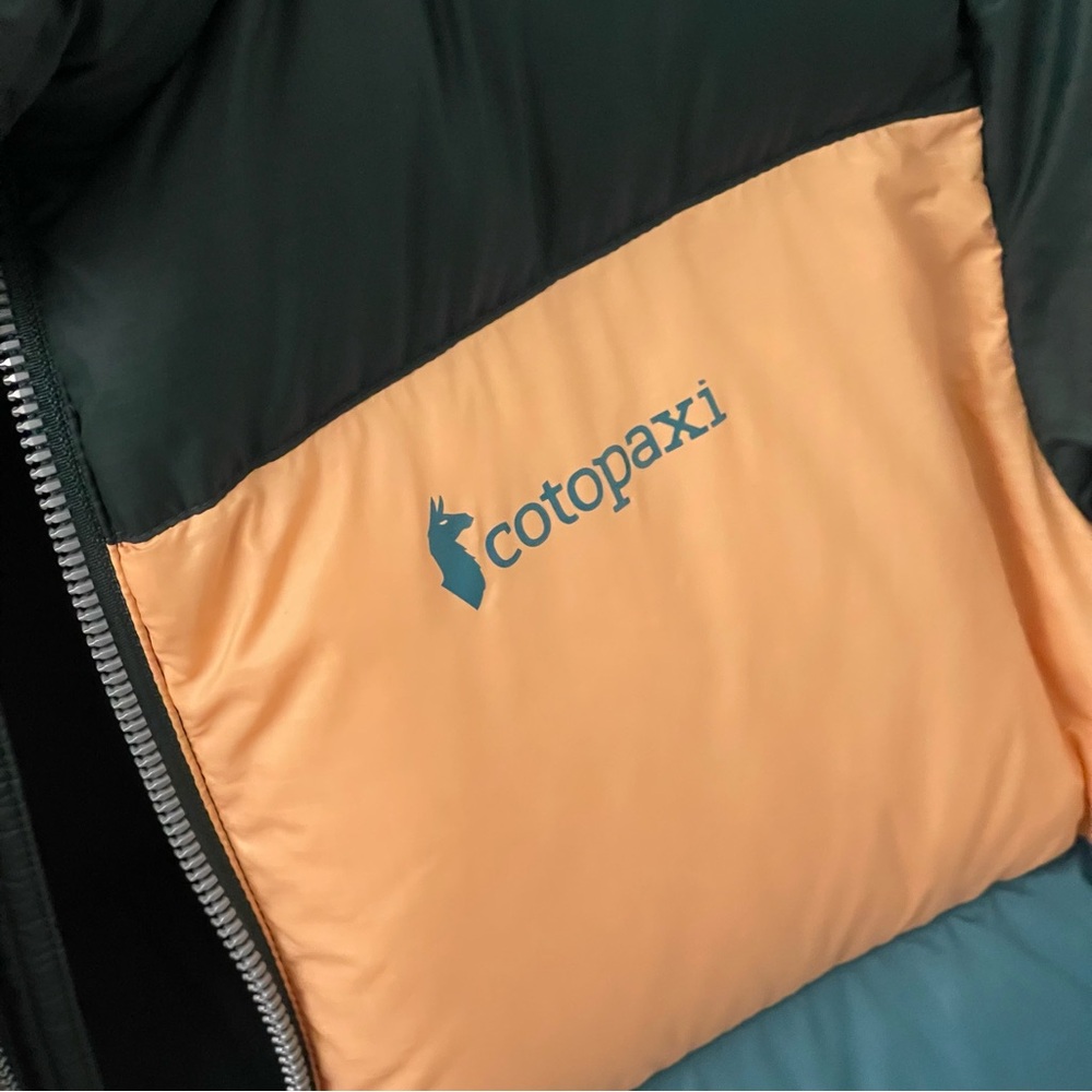 Cotopaxi Multicolor Puffer Jacket - Green, Orange, Blue - Picture 6 of 7